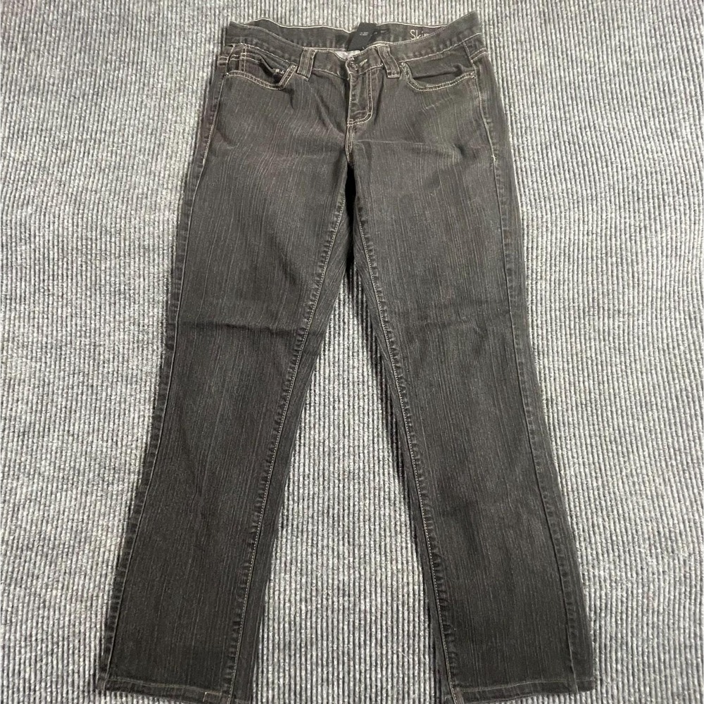 Calvin Klein Jeans Womens 30 Black Denim Cotton Blend Skinny High 31x28 Stretch